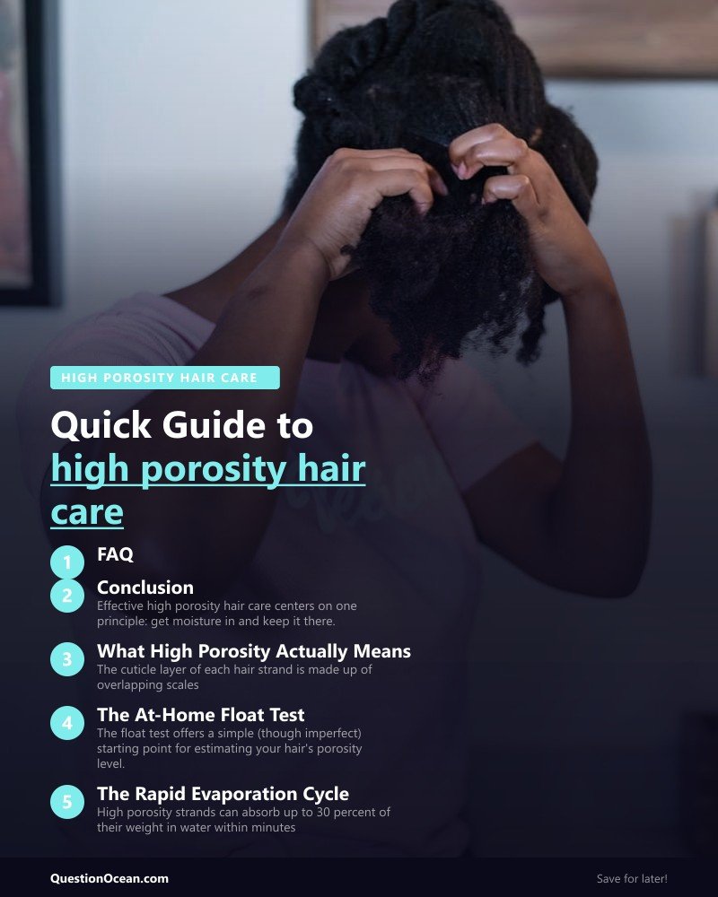 Key takeaways about high porosity hair care