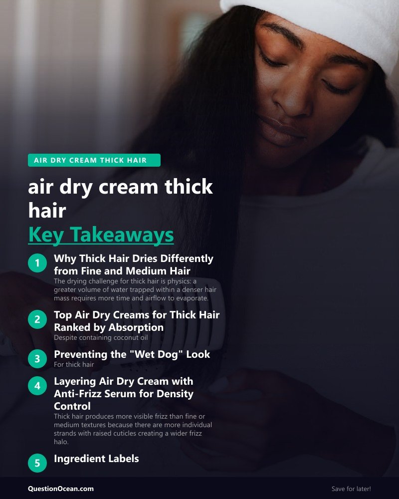 Key takeaways about air dry cream thick hair