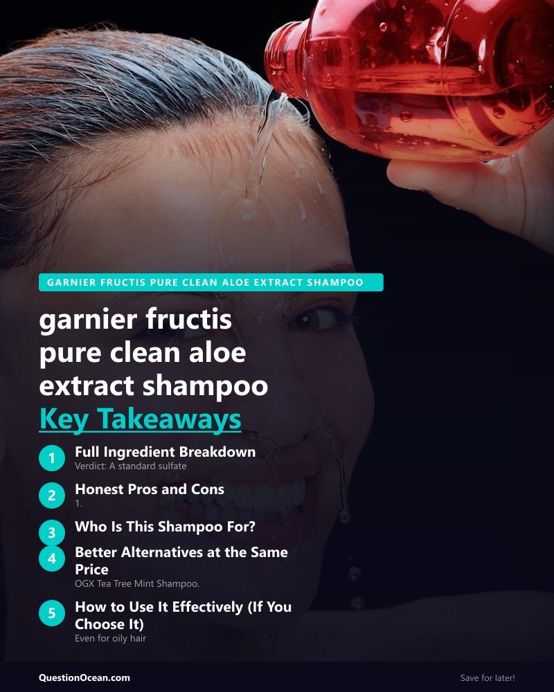 Key takeaways about garnier fructis pure clean aloe extract shampoo