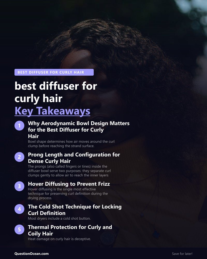 Key takeaways about best diffuser for curly hair