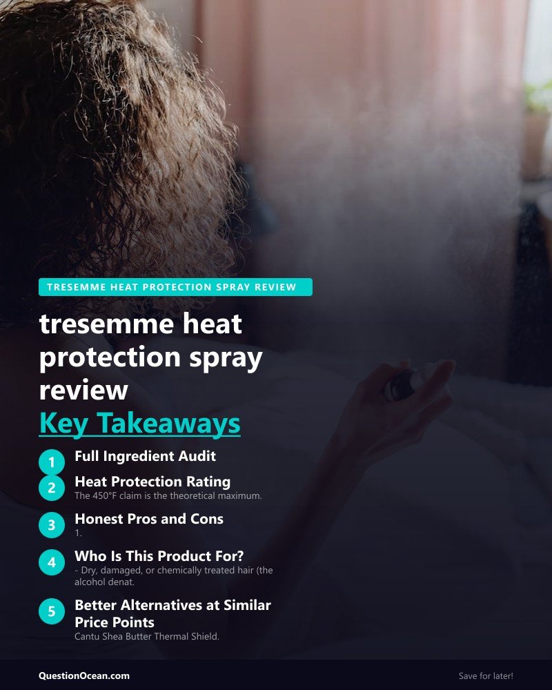 Key takeaways about tresemme heat protection spray review
