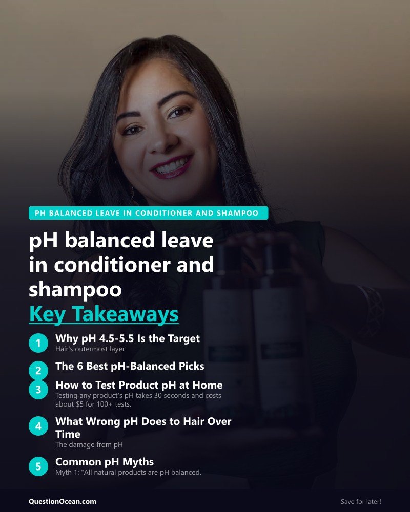 Key takeaways about pH balanced leave in conditioner and shampoo