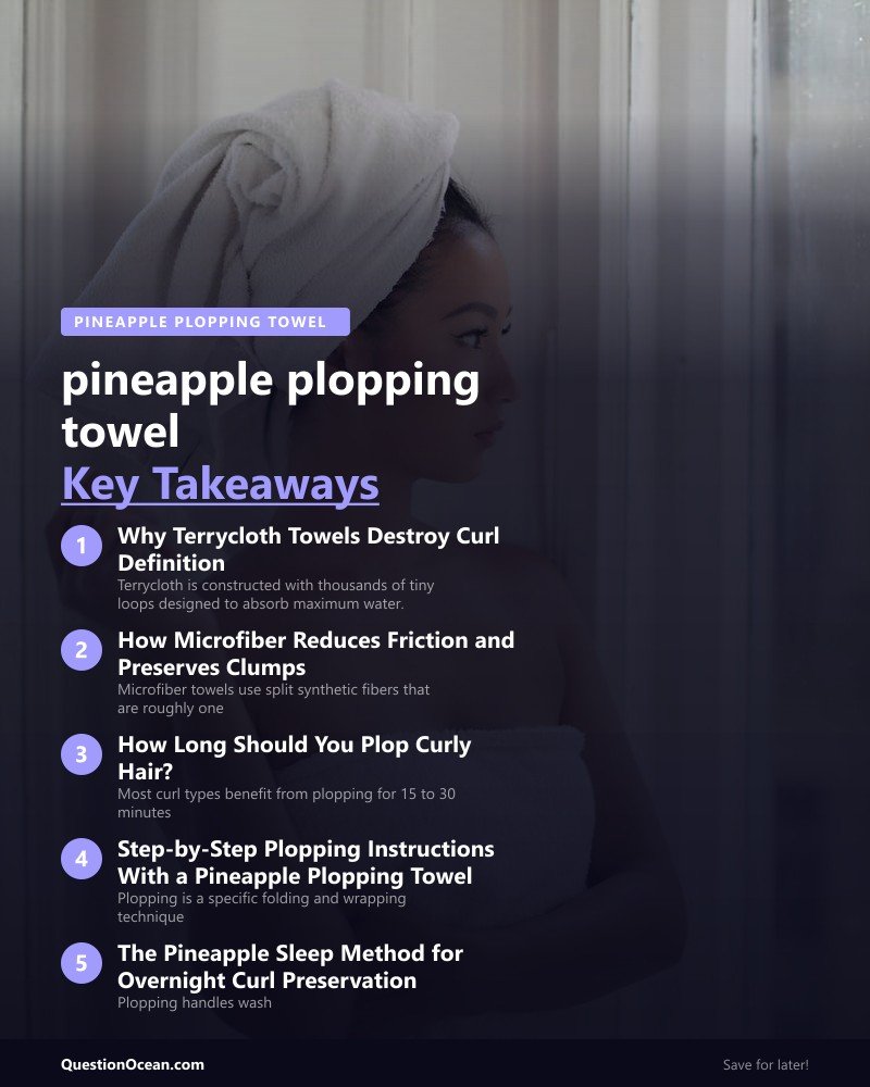 Key takeaways about pineapple plopping towel