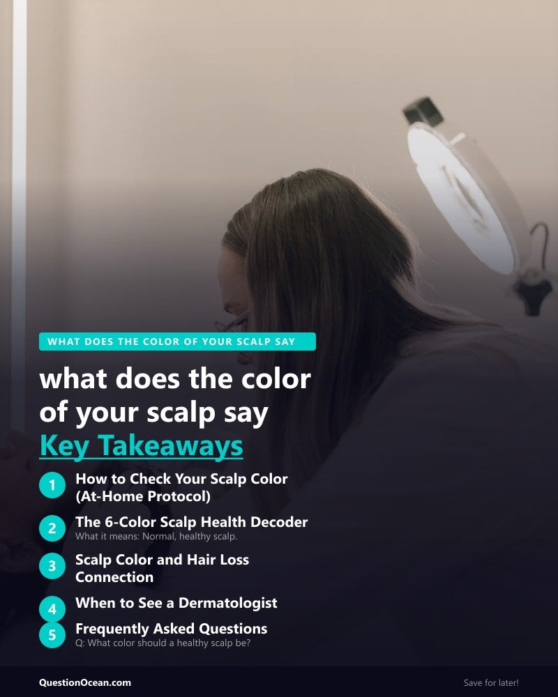Key takeaways about what does the color of your scalp say