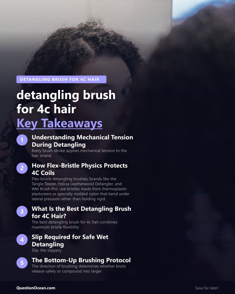 Key takeaways about detangling brush for 4c hair