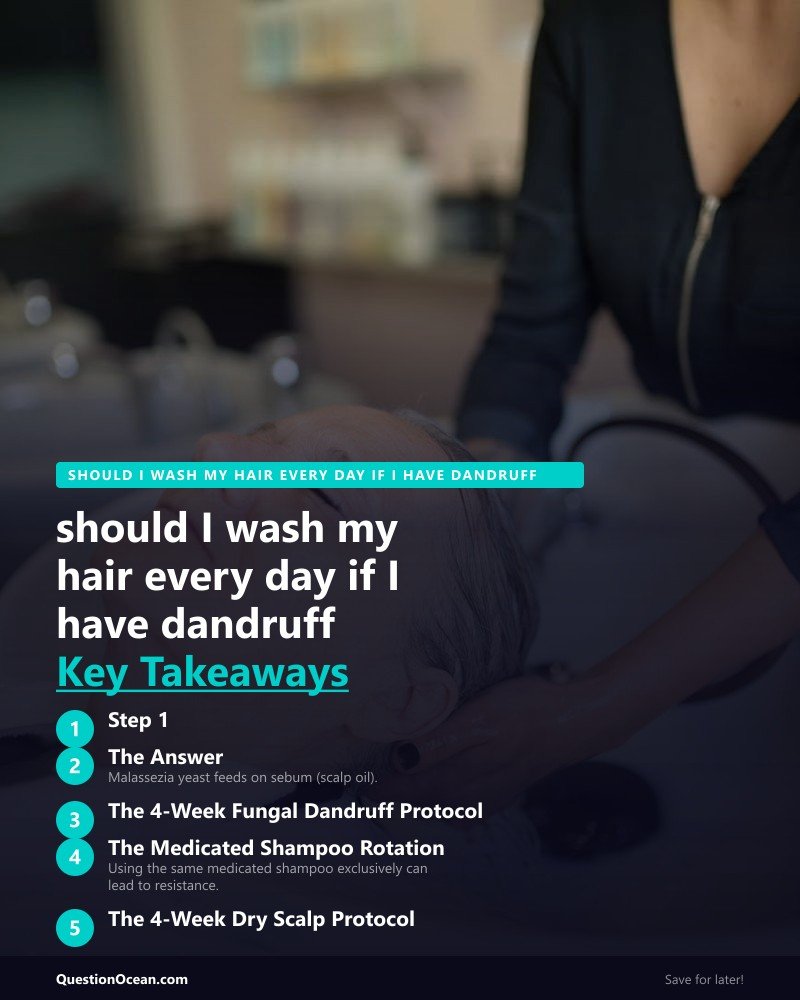 Key takeaways about should I wash my hair every day if I have dandruff
