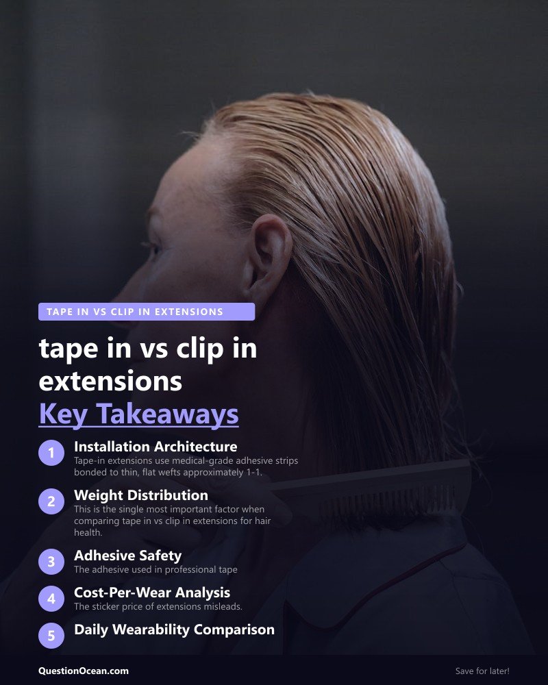 Key takeaways about tape in vs clip in extensions