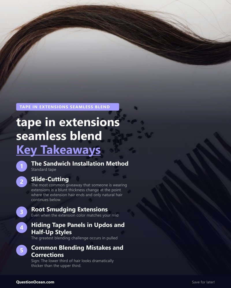 Key takeaways about tape in extensions seamless blend