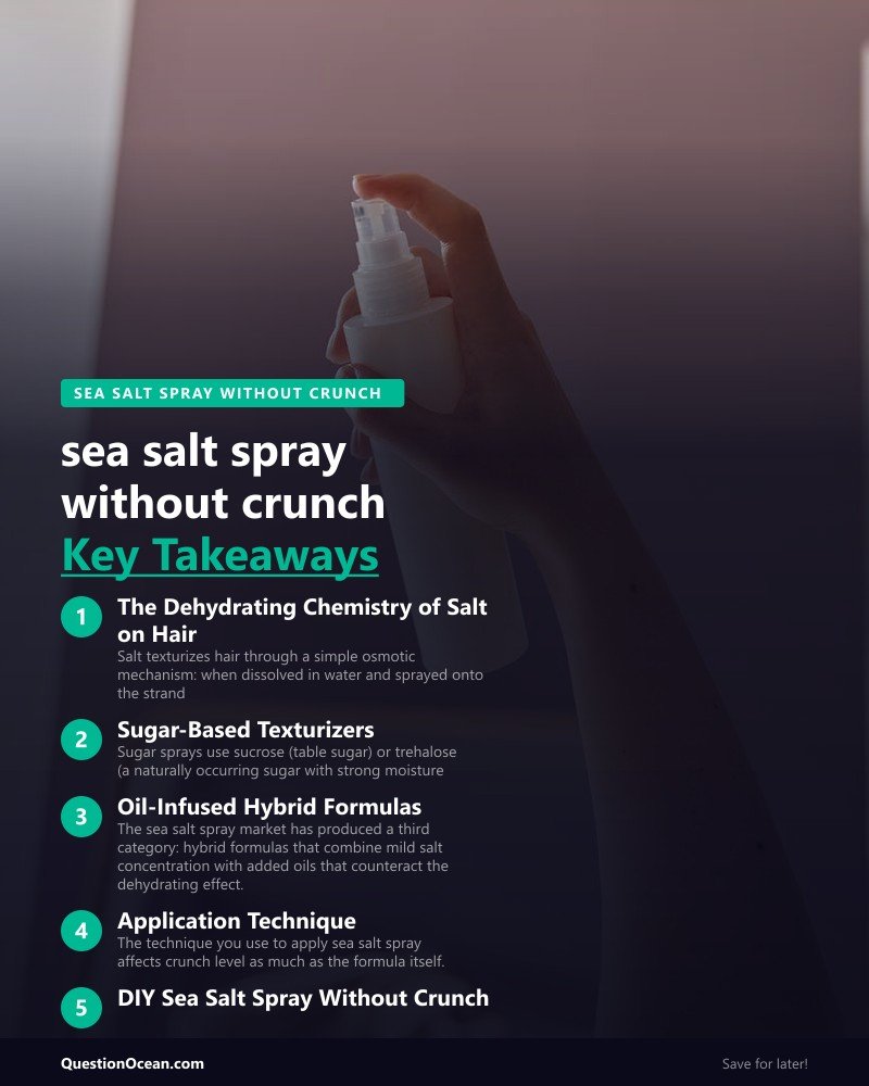 Key takeaways about sea salt spray without crunch