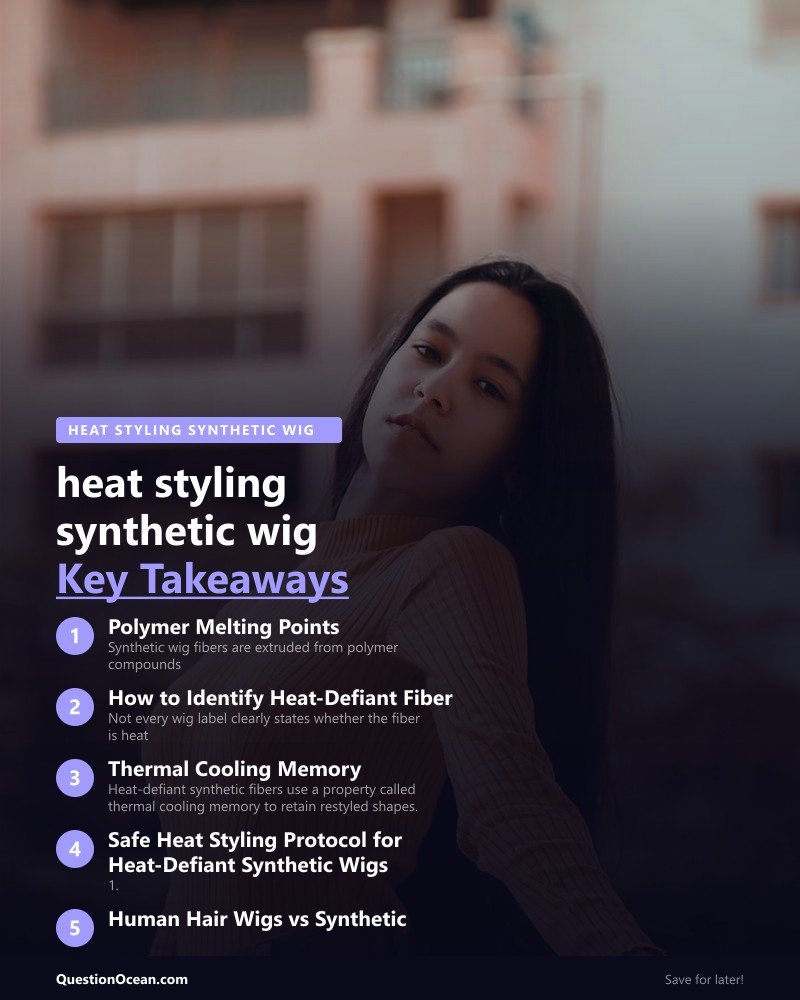 Key takeaways about heat styling synthetic wig