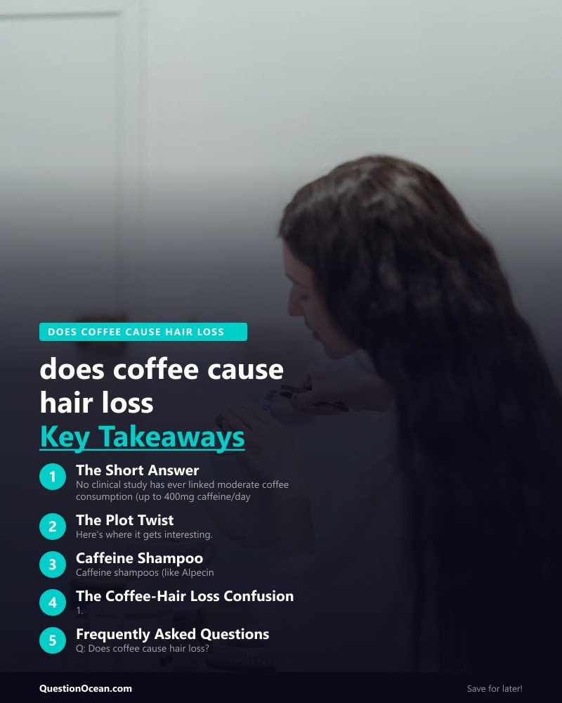 Key takeaways about does coffee cause hair loss