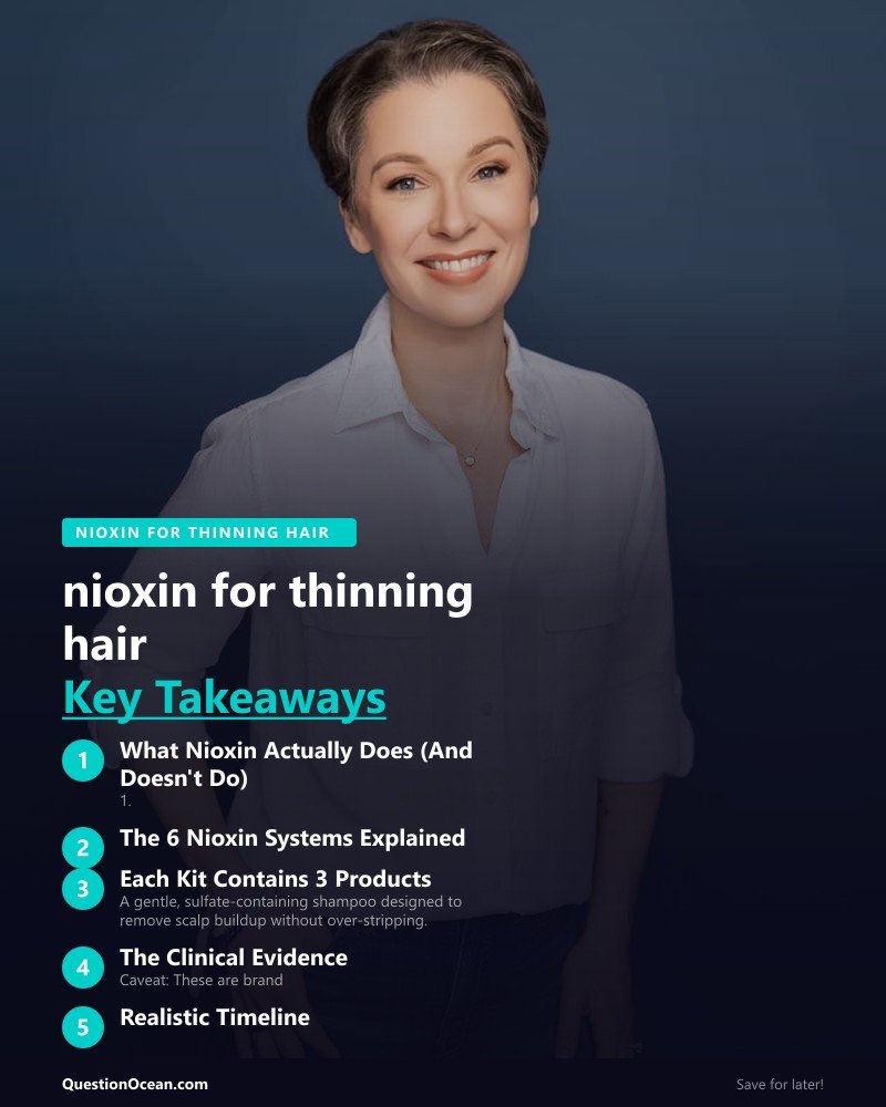 Key takeaways about nioxin for thinning hair