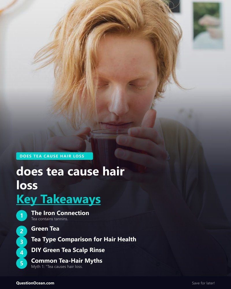 Key takeaways about does tea cause hair loss