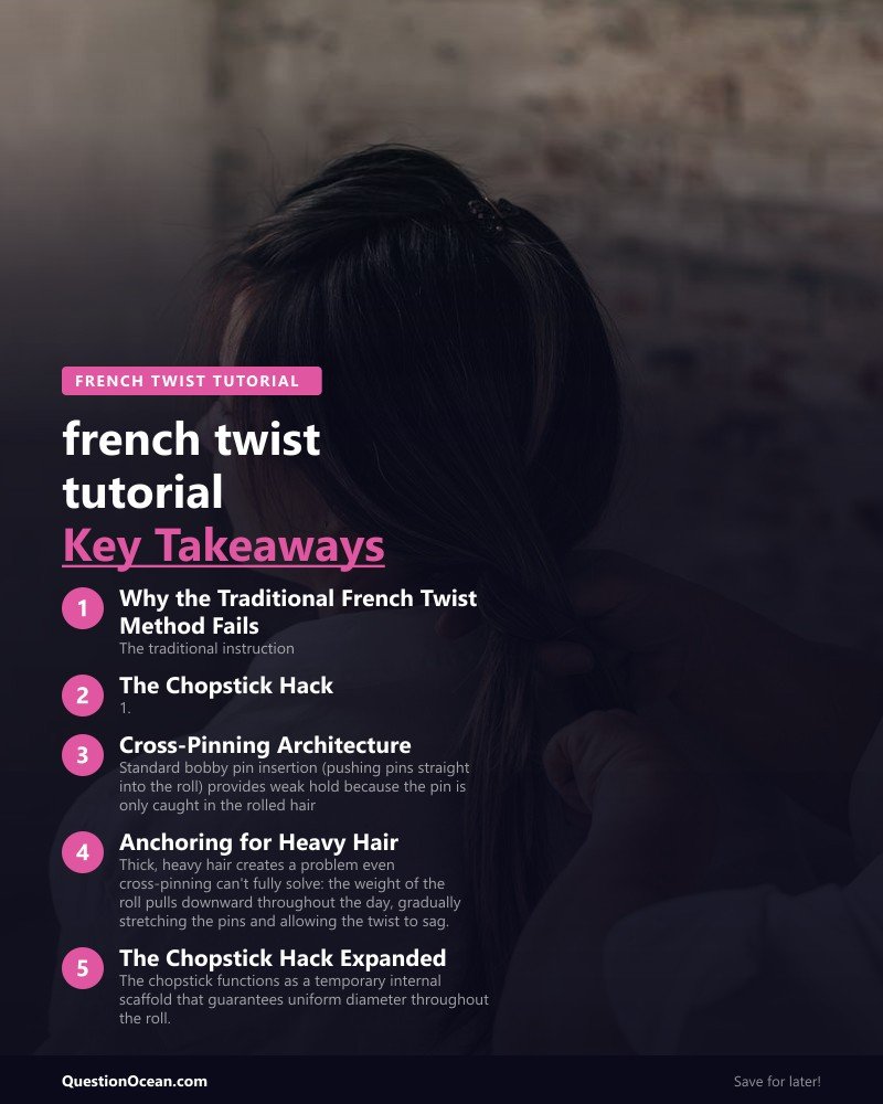 Key takeaways about french twist tutorial