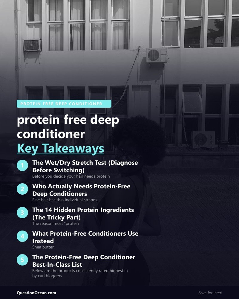 Key takeaways about protein free deep conditioner