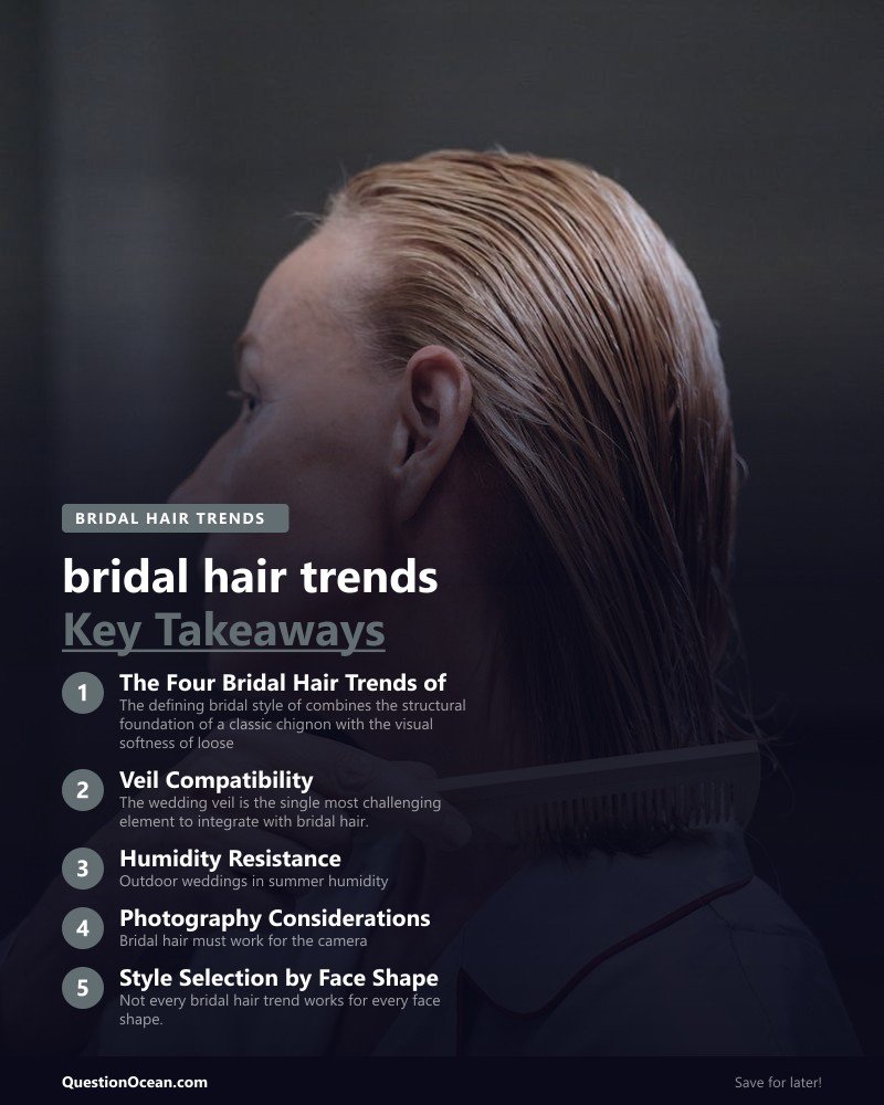 Key takeaways about bridal hair trends 2026