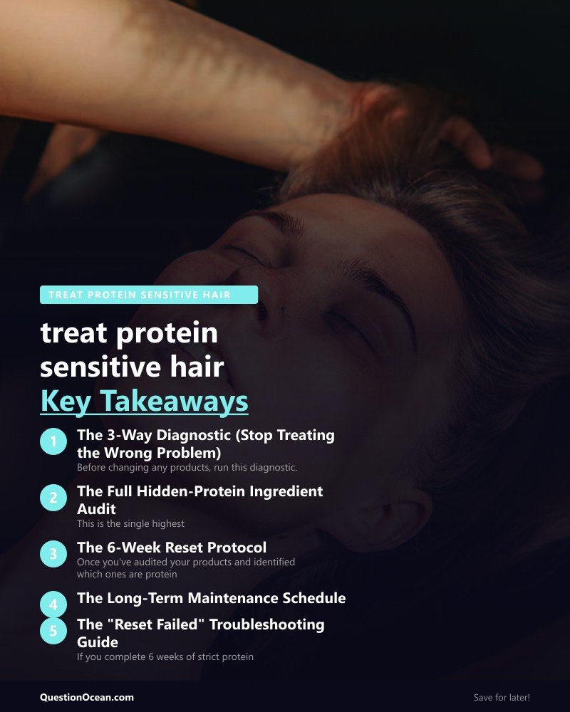 Key takeaways about treat protein sensitive hair