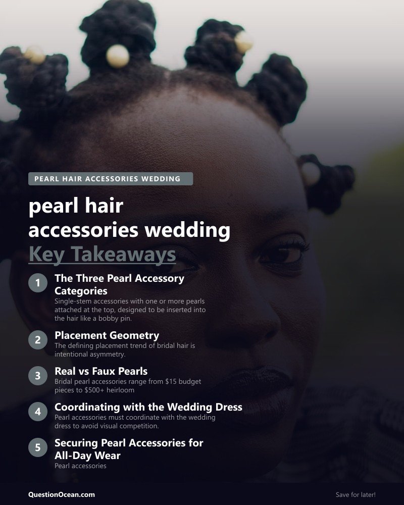 Key takeaways about pearl hair accessories wedding 2026