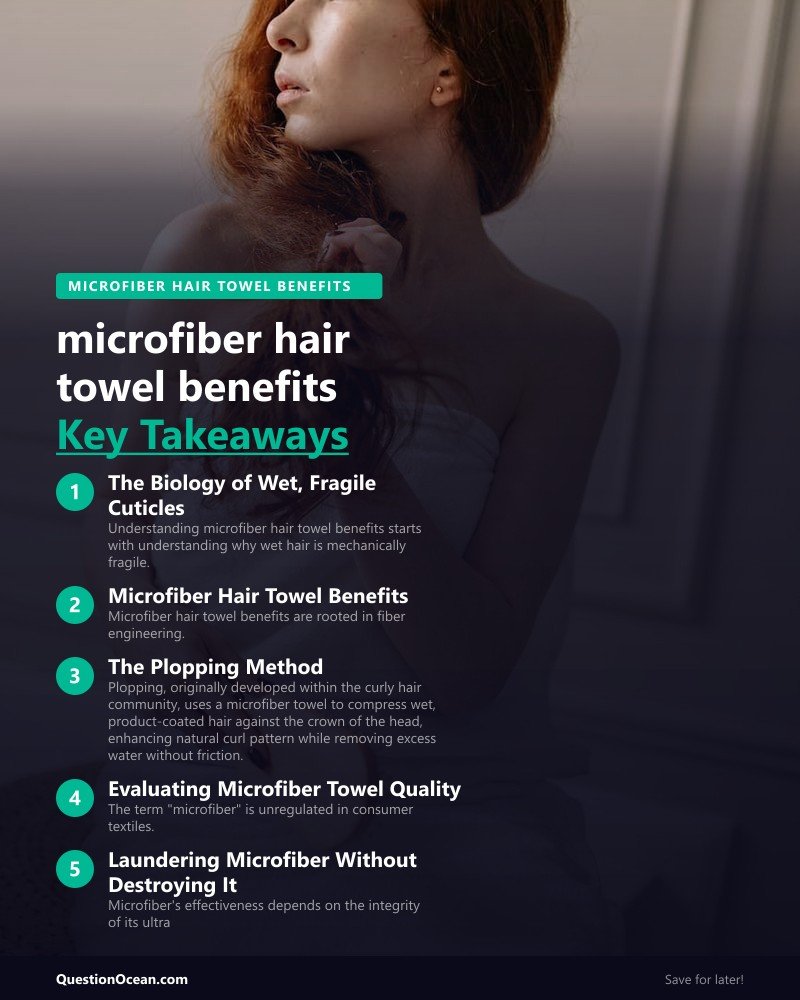 Key takeaways about microfiber hair towel benefits