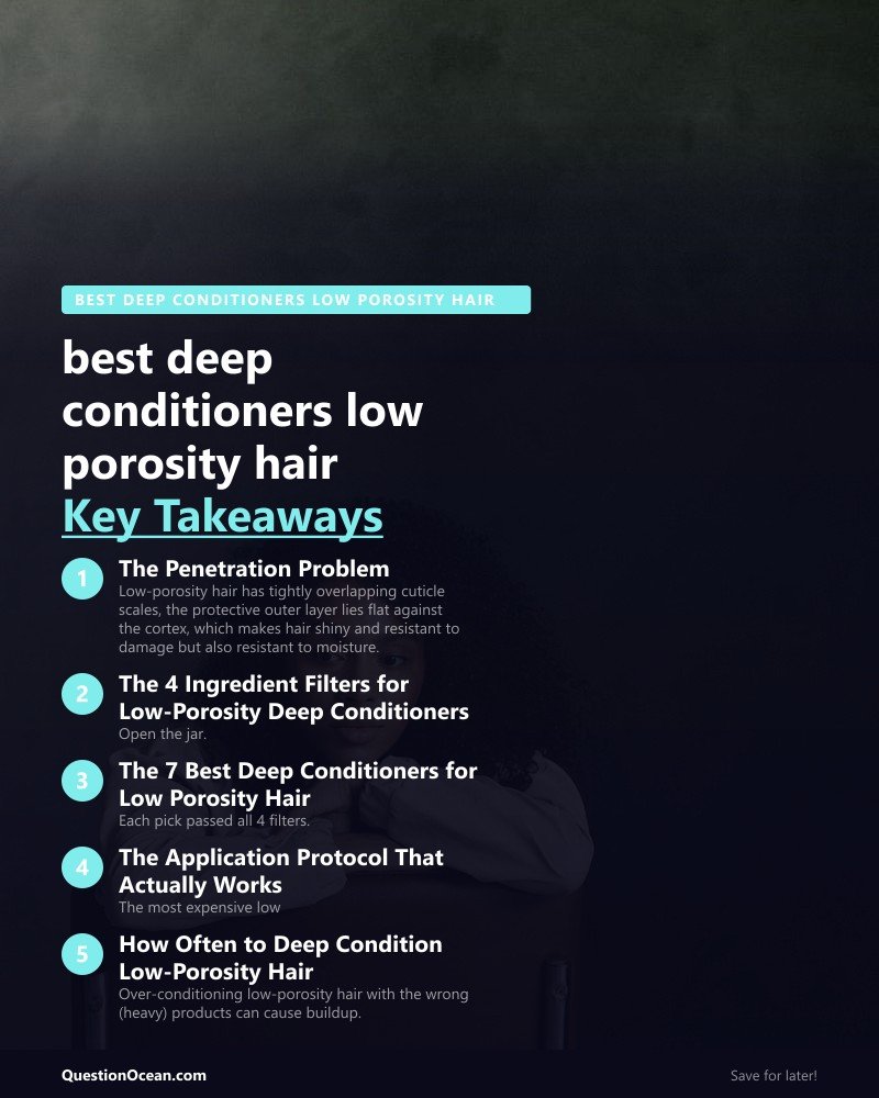 Key takeaways about best deep conditioners low porosity hair