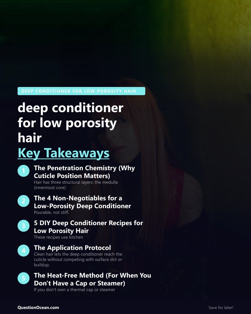 Key takeaways about deep conditioner for low porosity hair