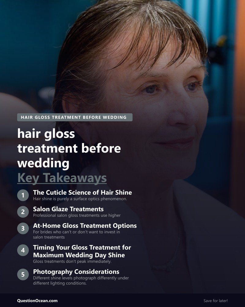 Key takeaways about hair gloss treatment before wedding