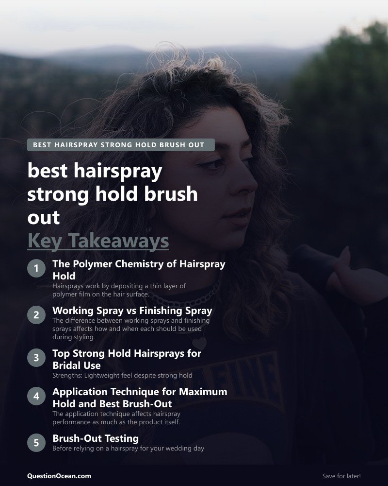 Key takeaways about best hairspray strong hold brush out