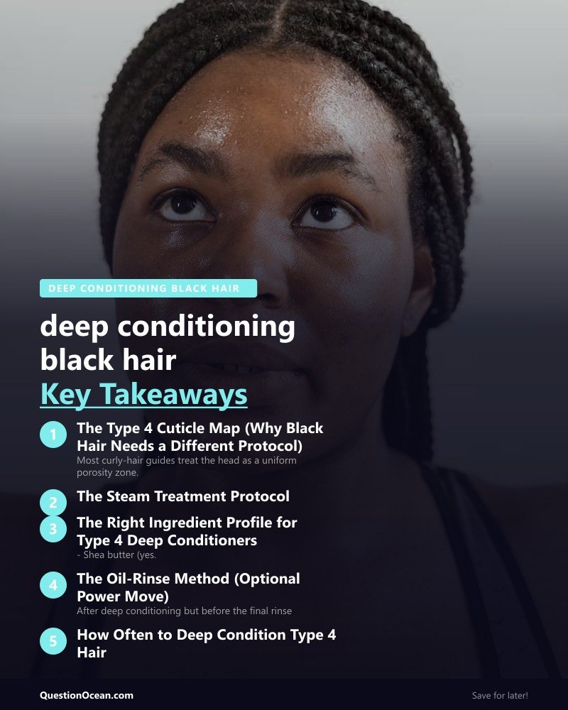 Key takeaways about deep conditioning black hair