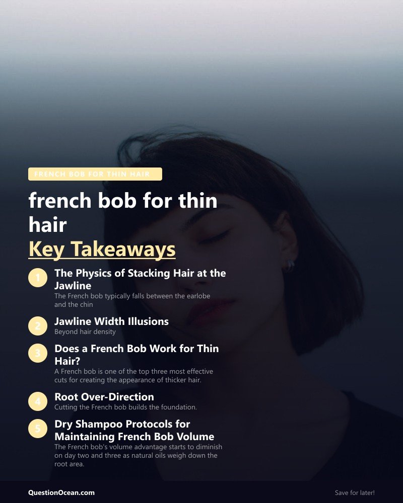 Key takeaways about french bob for thin hair