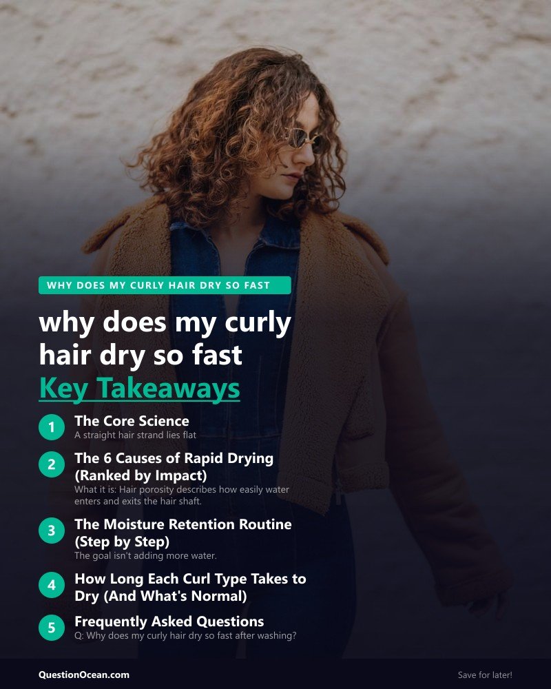 Key takeaways about why does my curly hair dry so fast