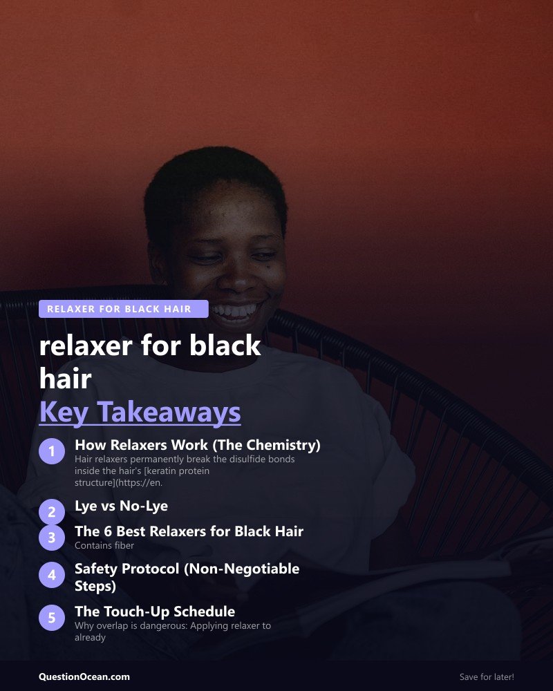 Key takeaways about relaxer for black hair