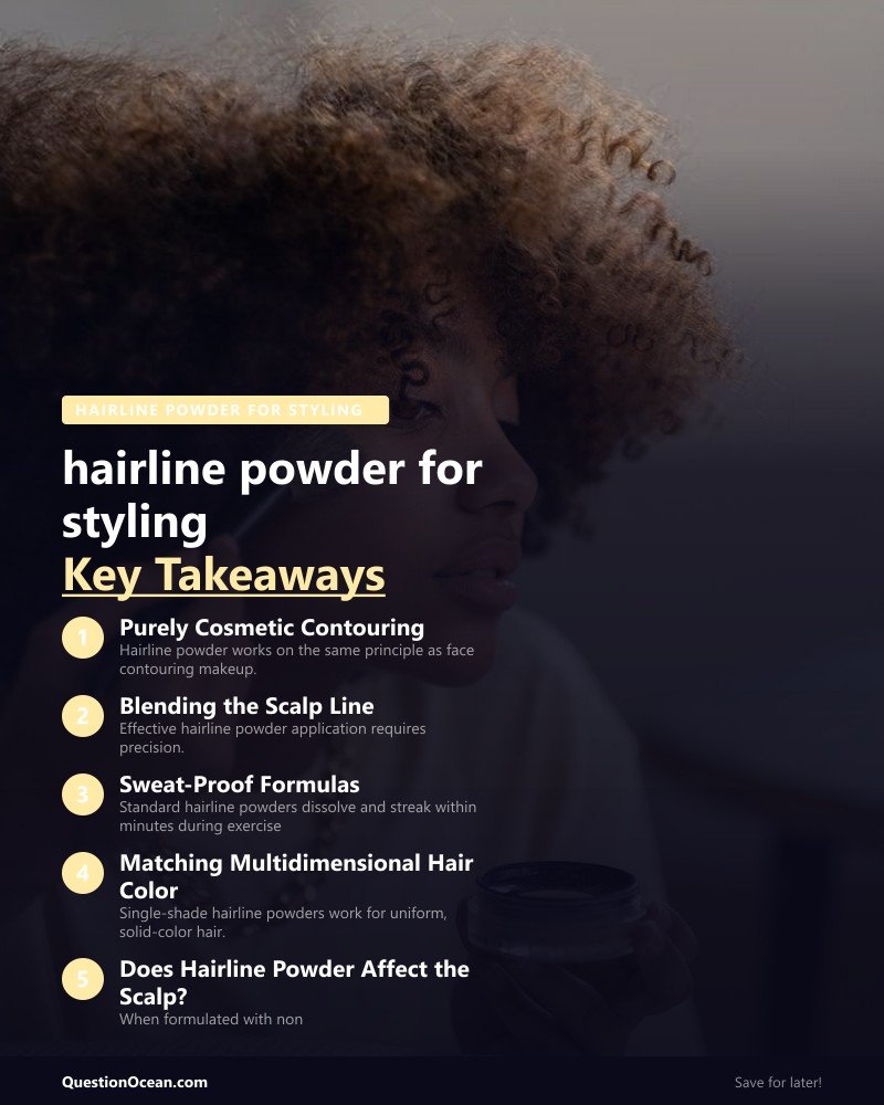 Key takeaways about hairline powder for styling