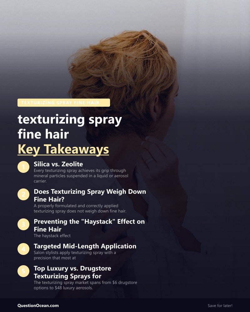 Key takeaways about texturizing spray fine hair