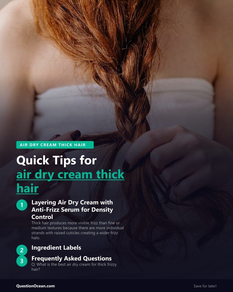 Key takeaways about air dry cream thick hair