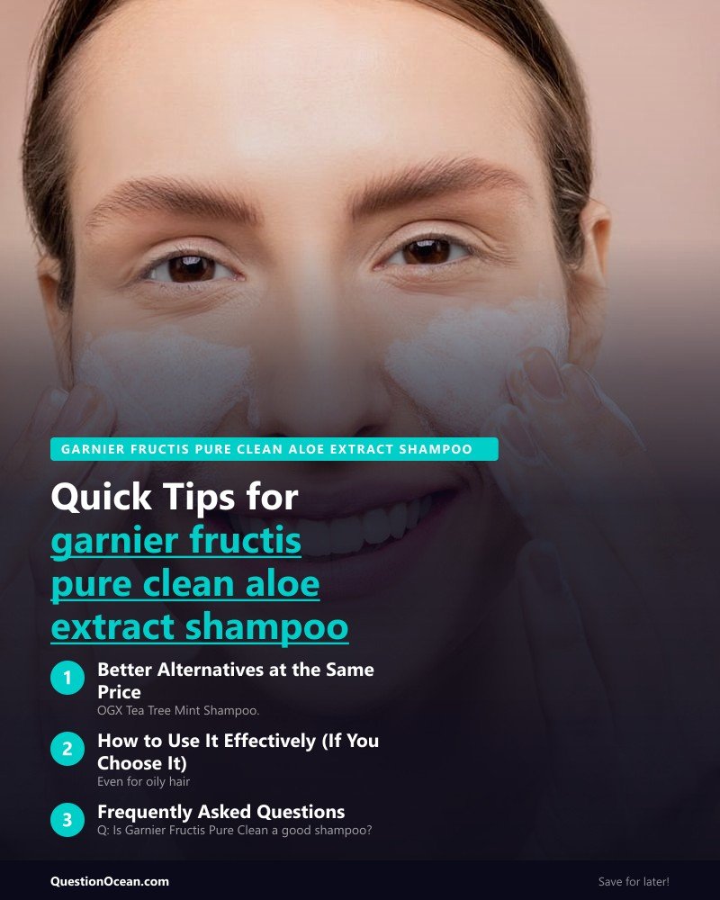Key takeaways about garnier fructis pure clean aloe extract shampoo
