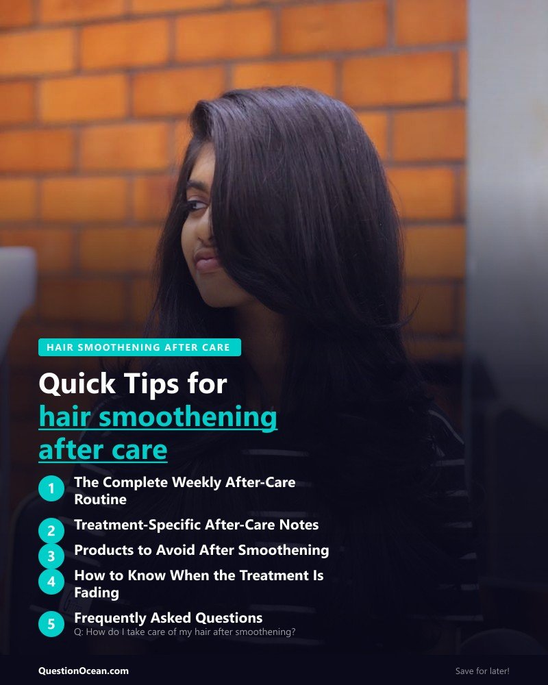 Key takeaways about hair smoothening after care