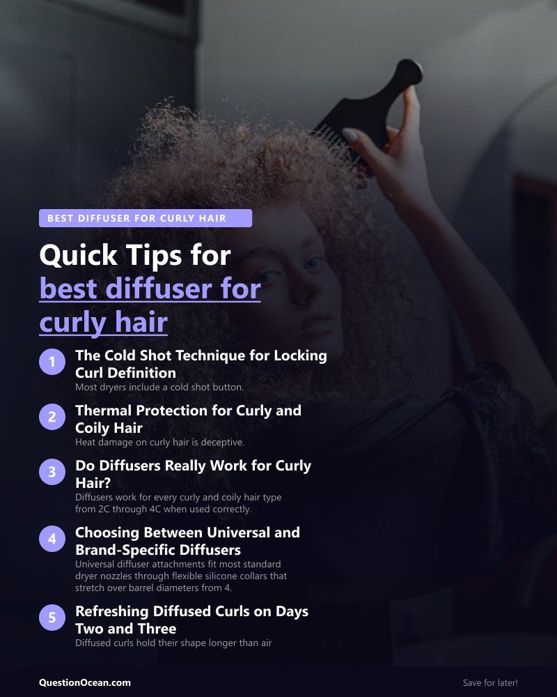 Key takeaways about best diffuser for curly hair