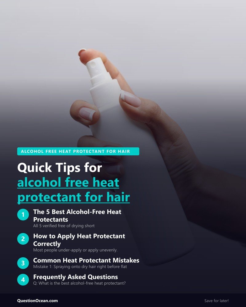 Key takeaways about alcohol free heat protectant for hair