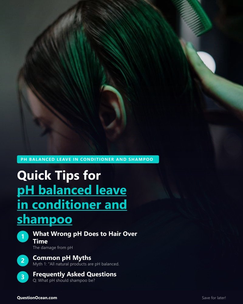 Key takeaways about pH balanced leave in conditioner and shampoo