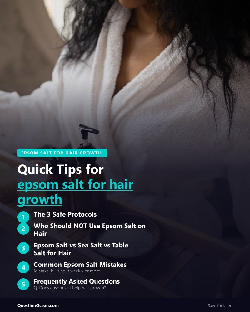 Key takeaways about epsom salt for hair growth