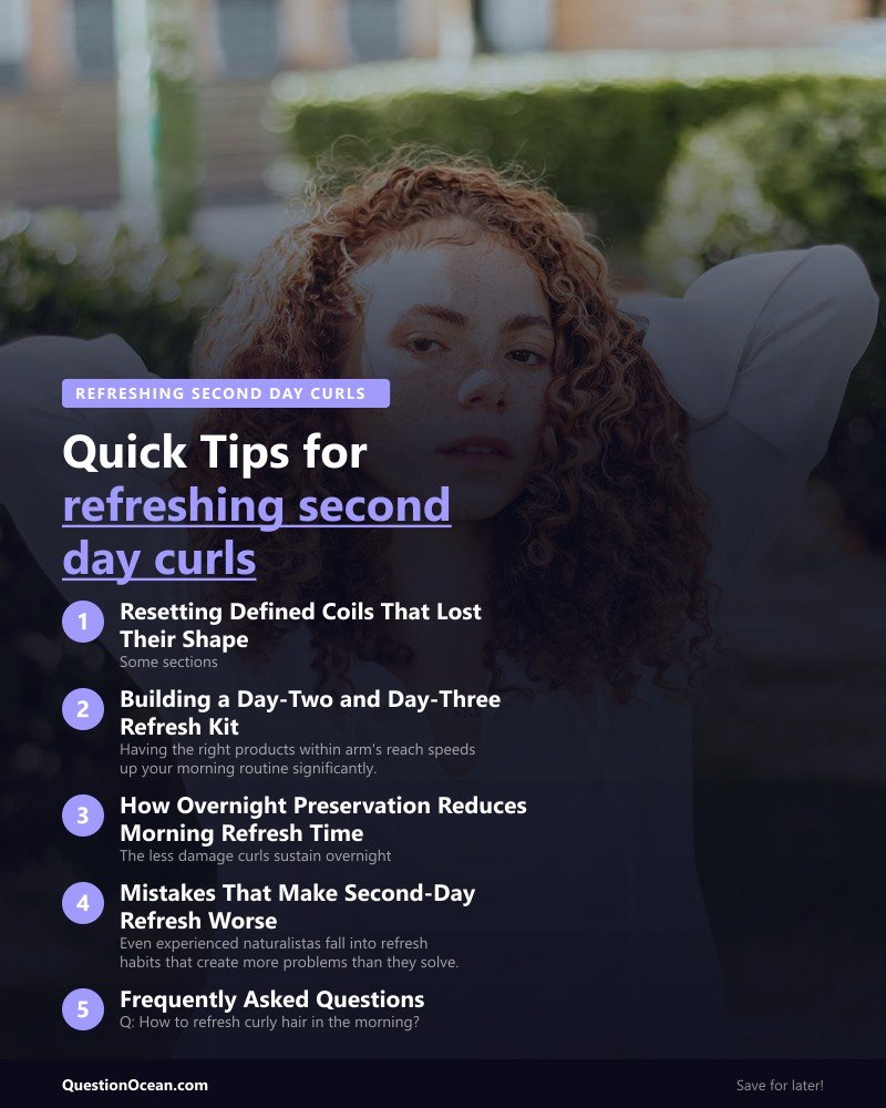 Key takeaways about refreshing second day curls