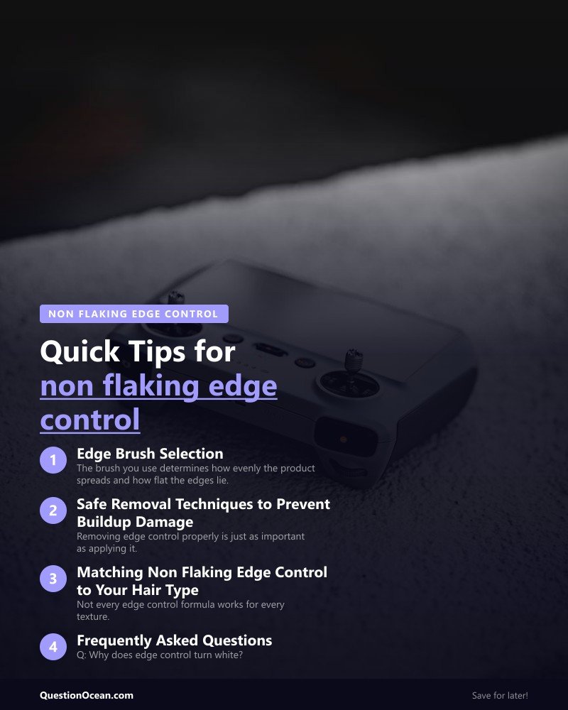 Key takeaways about non flaking edge control