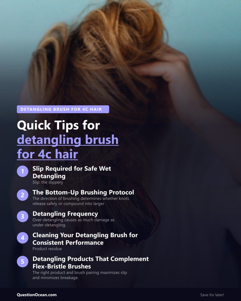 Key takeaways about detangling brush for 4c hair