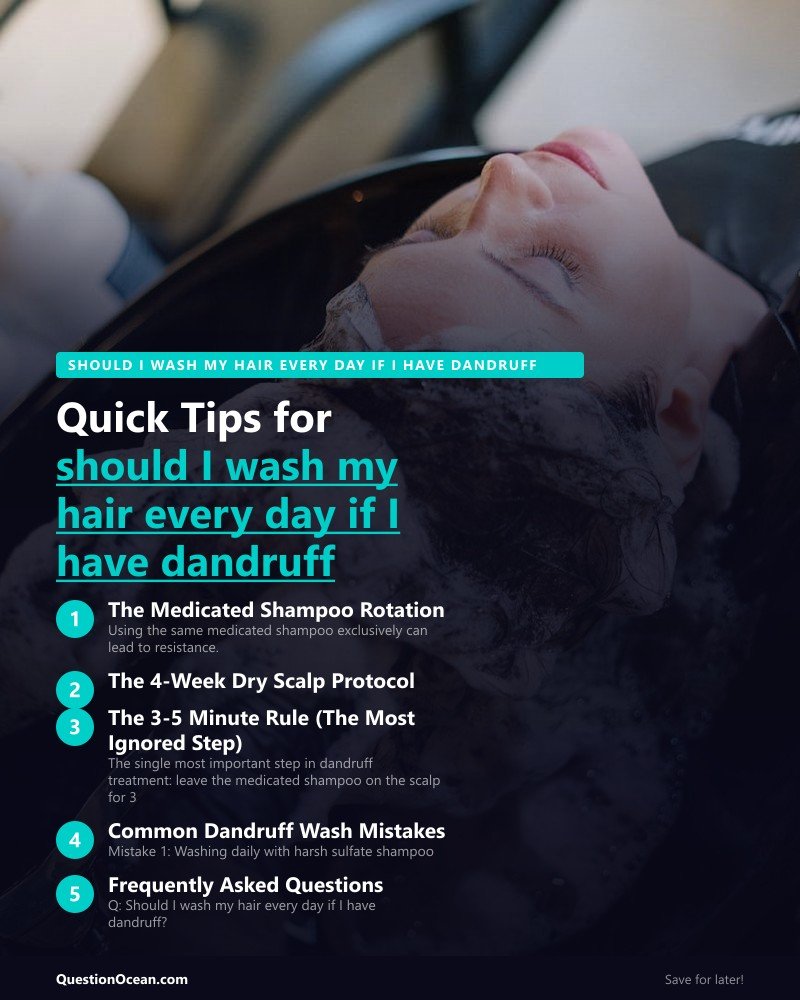 Key takeaways about should I wash my hair every day if I have dandruff