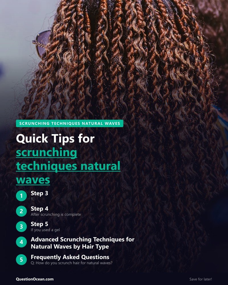 Key takeaways about scrunching techniques natural waves
