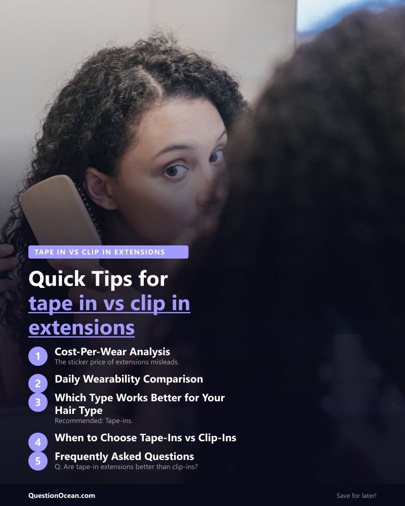 Key takeaways about tape in vs clip in extensions