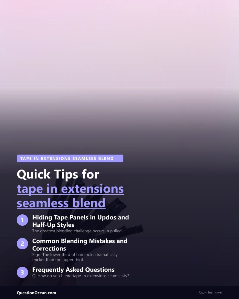 Key takeaways about tape in extensions seamless blend