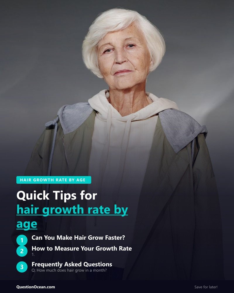Key takeaways about hair growth rate by age