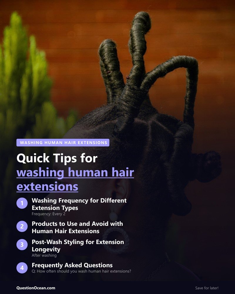 Key takeaways about washing human hair extensions