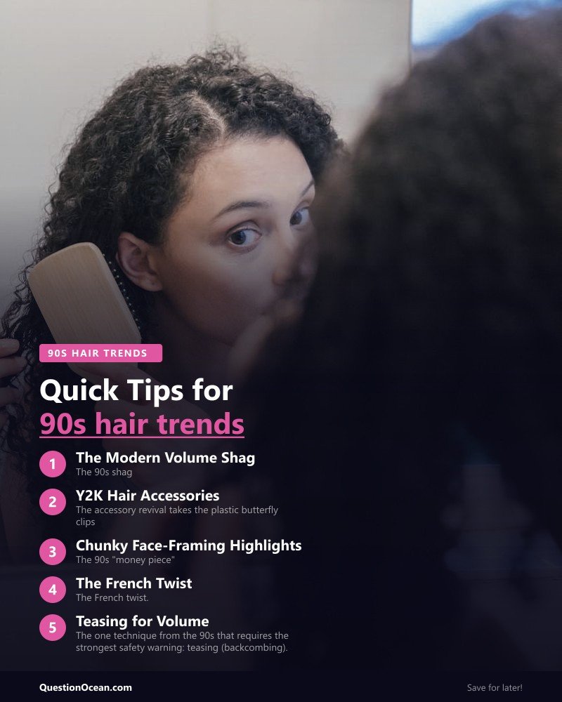 Key takeaways about 90s hair trends 2026